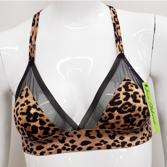 Sam Edelman | Leopard Print Mesh Lingerie Set - Picture 2 of 6